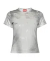 Diesel T-uncutie -long-q5 T-shirt In Gray