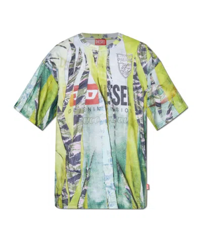 Diesel Short-sleeved T-shirt In Green