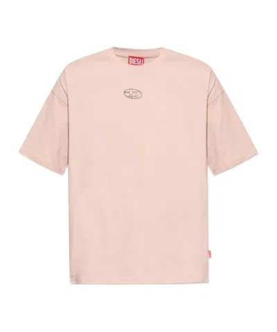 Diesel Short-sleeved T-shirt In Nude