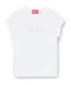 Diesel T-angie T-shirt In Stretch Cotton In White