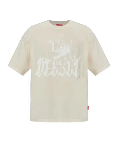 Diesel Short-sleeved T-shirt In White