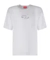 Diesel Crew Neck Short Sleeves T-shirt In White
