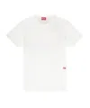 Diesel T-shirt With Apple Core Print In White