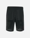 Diesel P-tain-mesh Track Shorts In Black