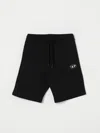 Diesel Black Shorts For Boy With Logo In Black