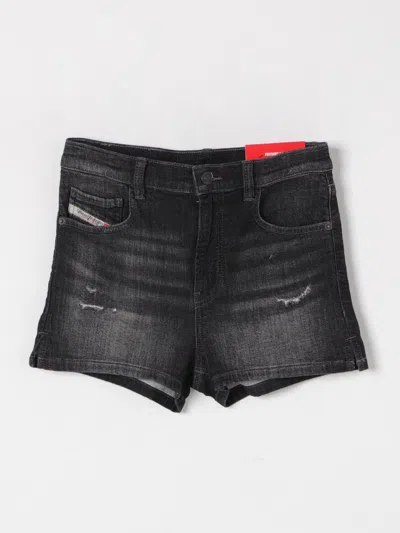 Diesel Shorts  Kids Color Black