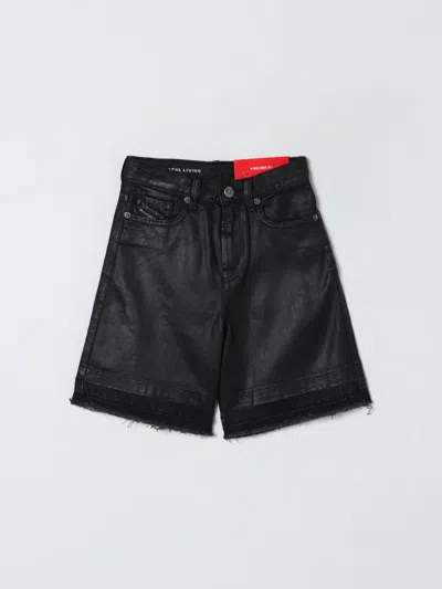 Diesel Shorts  Kids Color Black