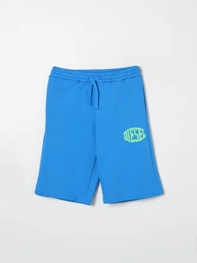 Diesel Shorts  Kids Color Gnawed Blue