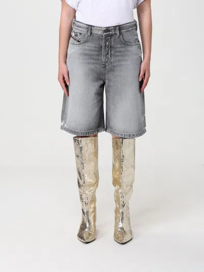 Diesel Shorts Woman  In Gray