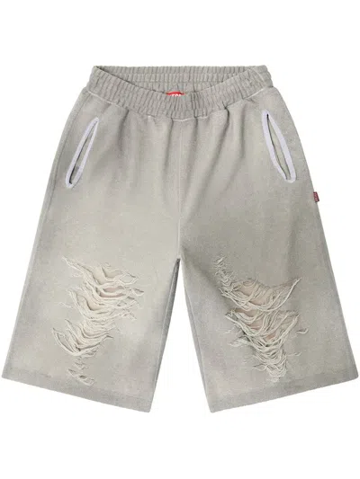 Diesel Shorts With Distressed Knees In 97c