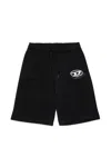 Diesel Sweat Shorts With Logo In Black