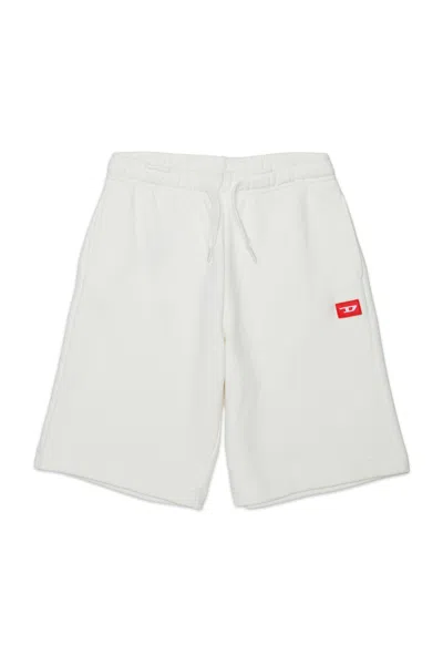 Diesel Babies' Fleece Shorts With Logo In Neutral