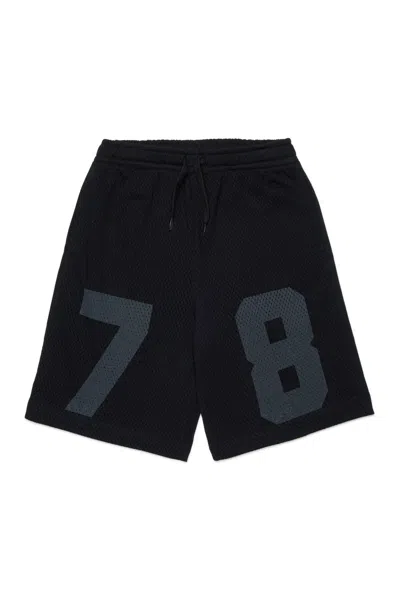 DIESEL SWEATSHORTS WITH FRONT NUMBERS