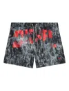 Diesel Black Rio-41-d-pop Swim Shorts In Multicolor