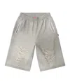 Diesel Shorts With Distressed Knees In Grey