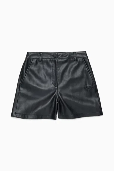 Diesel Kids' Logo-embroidered Shorts In Black