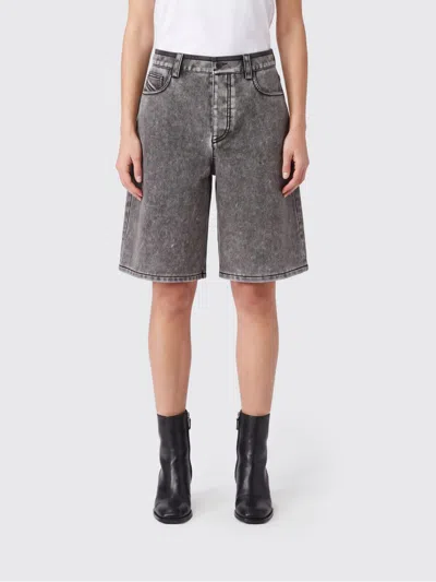 Diesel Shorts Woman Color Grey In Gray