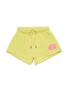 Diesel Babies' Logo-print Cotton Shorts In Yellow