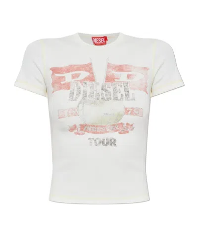 Diesel Short-sleeved T-shirt In White