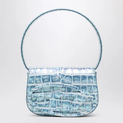 Diesel Shoulder Bag 1dr-iconic Coconut Effect In Blue