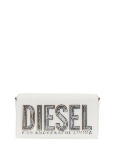 Diesel Shoulder Bag Cookie Medium In White