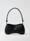 Diesel Black Leather Play Clutch In Black