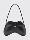 Diesel Double-d-shoulder Bag In Pu In Black