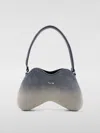 Diesel Double D Shoulder Denim Bag In Blue