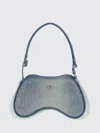 Diesel Rhinestone-embellished Shoulder Bag In Blue