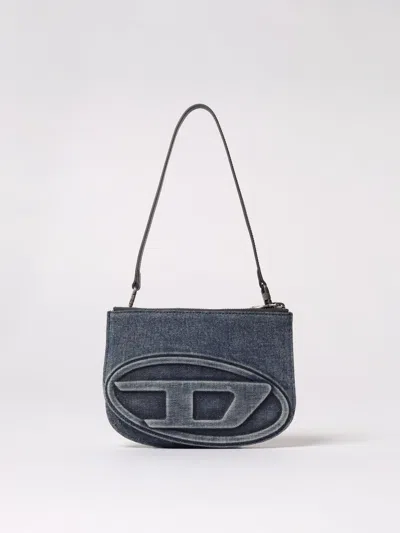 Diesel Shoulder Bag  Woman Color Denim In Blue