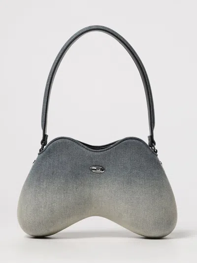 Diesel Shoulder Bag  Woman Color Denim In Blue
