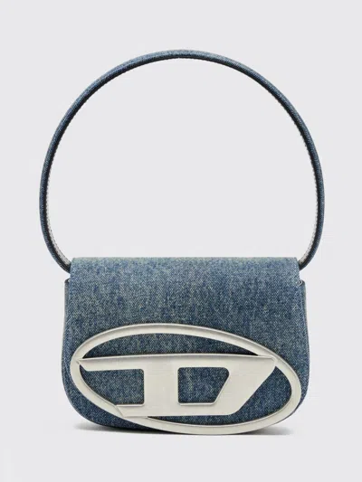 DIESEL SHOULDER BAG DIESEL WOMAN COLOR GNAWED BLUE,H21502011