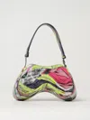 Diesel Play-glossy Shoulder Bag With Print In Multicolor