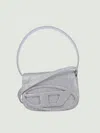 Diesel 1-dr Lurex Shoulder Bag In Silver