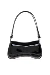 Diesel Medium Play Bag In Black Patent Leather In Black