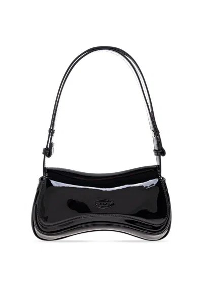 Diesel Shoulder Bag Play Clutch In Black