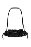 Diesel Cinch-d With Adjustable Strap And Drawstring Sides In Black