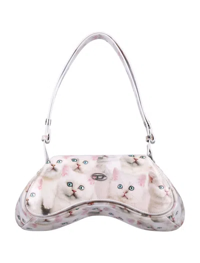 DIESEL DIESEL SHOULDER BAG WITH A GLOSSY FINISH