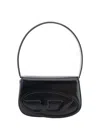Diesel Structured Bag In Smooth Leather In Black