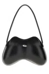 Diesel Double-d-shoulder Bag In Pu In Black