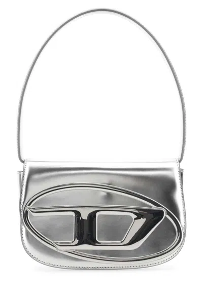 Diesel Shoulder Bags In Silver