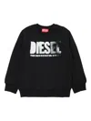 Diesel Sider Over Sweatshirt In Black