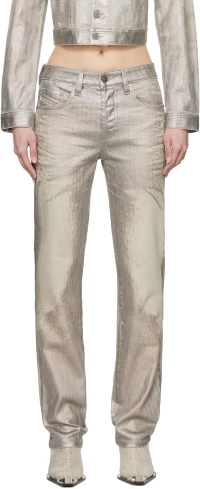 Diesel Silver 1989 D-mine-s3 Jeans In 01