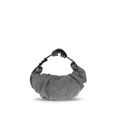 DIESEL SILVER COTTON SHOULDER BAG
