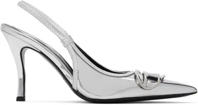 Diesel Silver D-venus Sb Heels In T9002