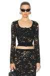 Diesel Simonne Top In Deep & Black