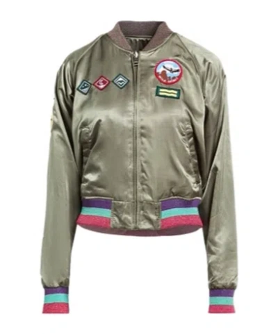 Diesel Simple Baseball Jacket In Green