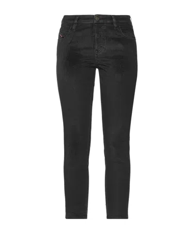Diesel Simple Elastic Soft Slim-fit Pants In Black
