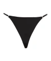 Diesel Triangle Bikini Top Minimal Coverage Straps In Black