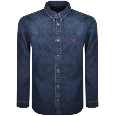Diesel Simply Denim Shirt Dark Wash Blue